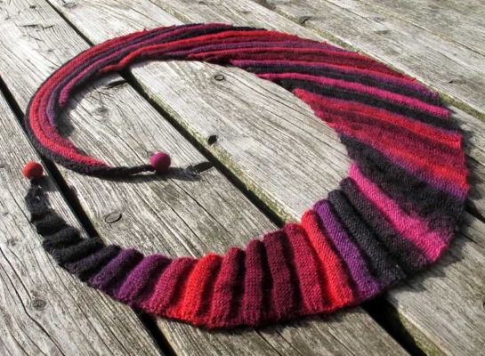 So stricken Sie einen Baktus mit Stricknadeln. Muster und Beschreibung von durchbrochenem Schal, Schal, Kinderschal-Snood