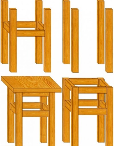 DIY-Holzprodukte. Was man zum Verkauf herstellen kann, für Haus, Garten, Kinder. Zeichnungen, Fotos