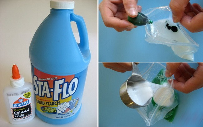 Wie man zu Hause Plastilin aus Mehl, Wasser und Salz, Teig, Stärke und Haarspülung herstellt