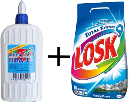 Wie man zu Hause Plastilin aus Mehl, Wasser und Salz, Teig, Stärke und Haarspülung herstellt
