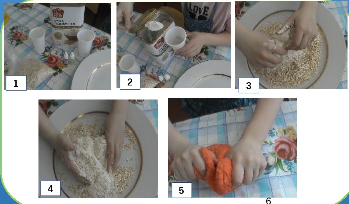 Wie man zu Hause Plastilin aus Mehl, Wasser und Salz, Teig, Stärke und Haarspülung herstellt