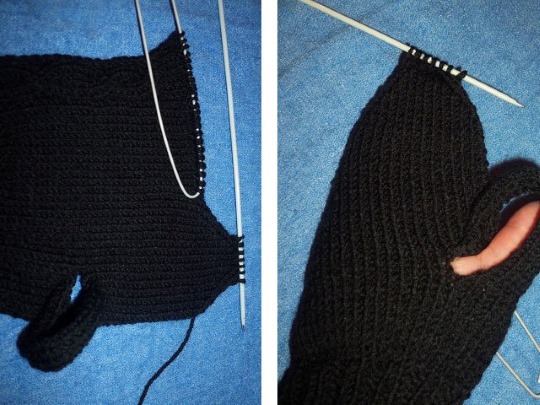 So stricken Sie Fäustlinge mit Stricknadeln. Schemata und Schritt-für-Schritt-Beschreibung für Anfänger