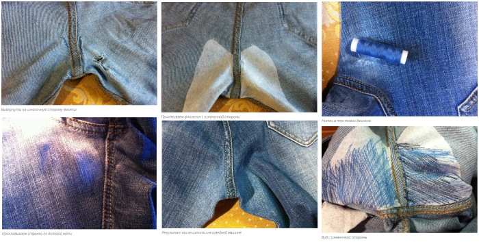 So nähen Sie ein Loch ohne Naht an Hosen, Jacken, Jeans, Pullovern und T-Shirts von Hand
