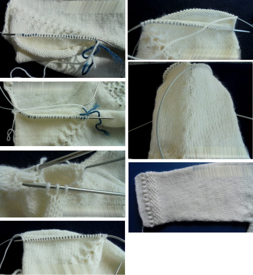 Gestrickte Bluse für ein Mädchen mit Stricknadeln. Diagramm und Beschreibung zum Stricken eines Raglans von oben