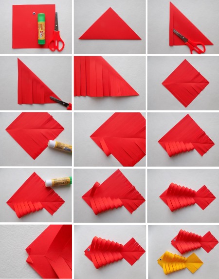 DIY-Papierbasteln für Kinder. Origami-Muster für Neujahr, 8. März, Geburtstag