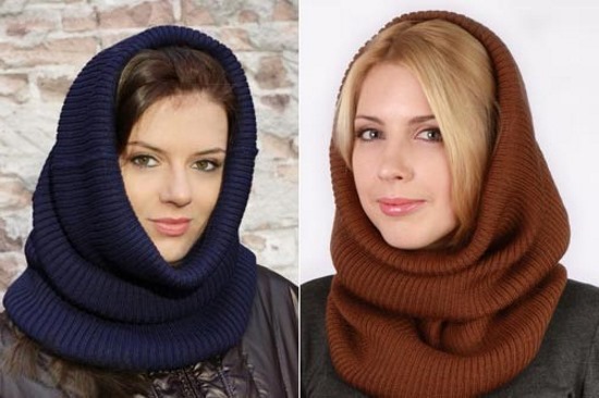 So stricken Sie mit Stricknadeln einen Snood-Schal für ein Mädchen oder einen Jungen. Schema und Beschreibung für Anfänger