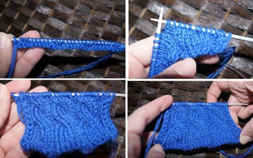 Gestrickte Babymützen mit Stricknadeln für Neugeborene. Muster und Beschreibungen, Strickanleitungen
