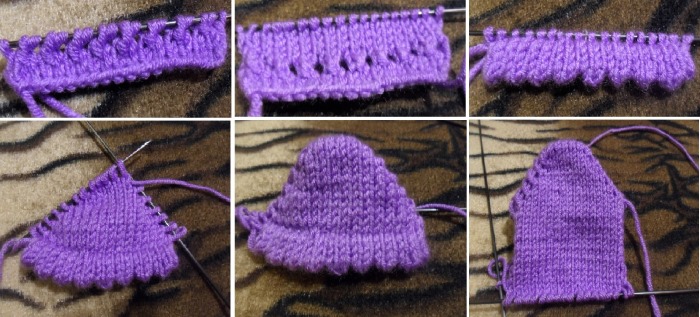 Gestrickte Hausschuhe mit Stricknadeln mit Diagrammen und Beschreibungen. MK von Olga Kolesnikova, Kozhevnikova