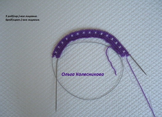 Gestrickte Hausschuhe mit Stricknadeln mit Diagrammen und Beschreibungen. MK von Olga Kolesnikova, Kozhevnikova