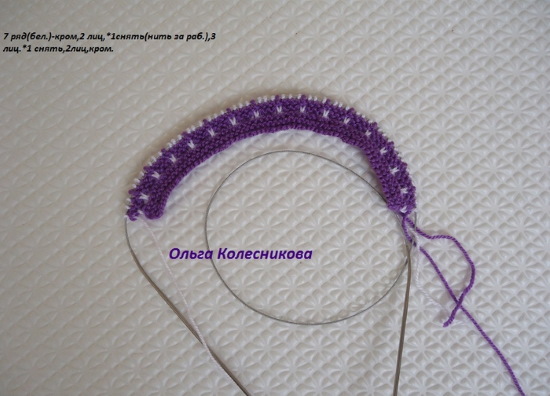 Gestrickte Hausschuhe mit Stricknadeln mit Diagrammen und Beschreibungen. MK von Olga Kolesnikova, Kozhevnikova