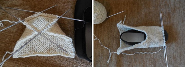 So stricken Sie Socken mit zwei Stricknadeln für Anfänger. Meisterklasse Stricken auf einfache Weise