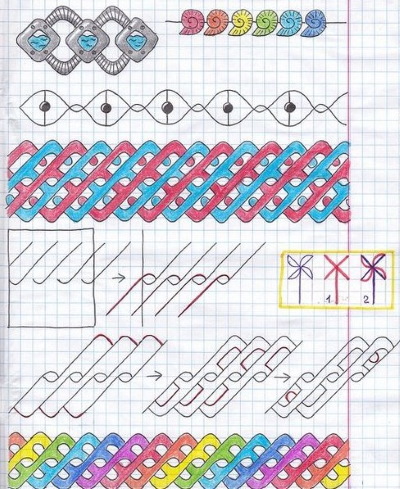 Bilder für das persönliche Tagebuch eines Mädchens. Design-Ideen zum Kopieren, Zeichnungen auf Zellen, süß, lustig