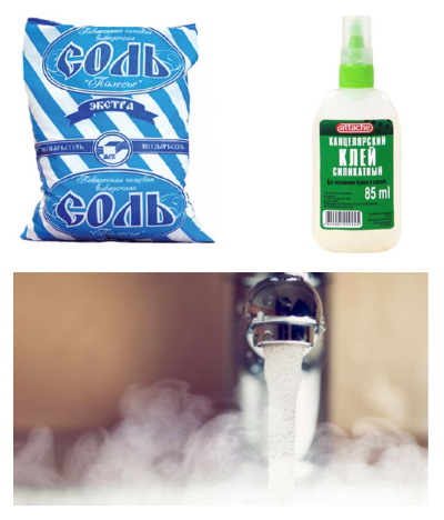 So stellen Sie aus Soda, Wasser und Borsäure ein Verdickungsmittel für Schleim ohne Natriumtetraborat her. Foto mit Beschreibung