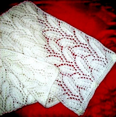 Mit Nadeln gestrickte durchbrochene Schals. Schemata und Beschreibung für Anfänger