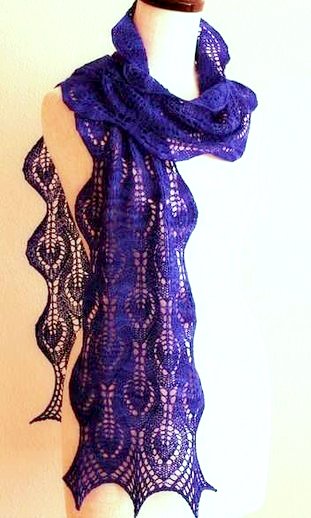 Mit Nadeln gestrickte durchbrochene Schals. Schemata und Beschreibung für Anfänger