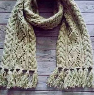 Mit Nadeln gestrickte durchbrochene Schals. Schemata und Beschreibung für Anfänger