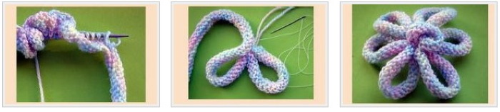 Stricken aus Garnresten mit Häkel- und Stricknadeln. Schemata mit Beschreibungen, Fotos von Handwerk