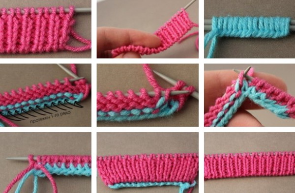 So beenden Sie das Stricken. Die letzte Reihe des Gummibandes, Schal für Anfänger