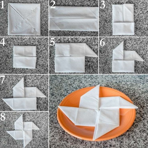 So falten Sie Papierservietten für eine festliche Tafel wunderschön. Schemata, Anweisungen, Fotos
