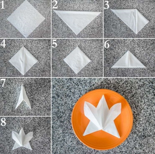 So falten Sie Papierservietten für eine festliche Tafel wunderschön. Schemata, Anweisungen, Fotos
