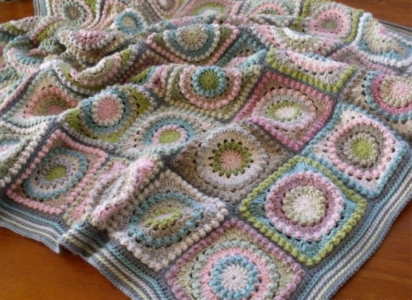 Häkelquadrate, Muster und Beschreibungen, wie man Afghan, Oma, durchbrochene Motive strickt