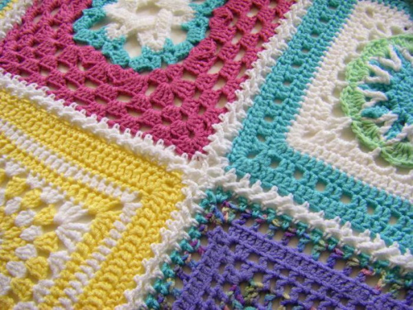 Häkelquadrate, Muster und Beschreibungen, wie man Afghan, Oma, durchbrochene Motive strickt