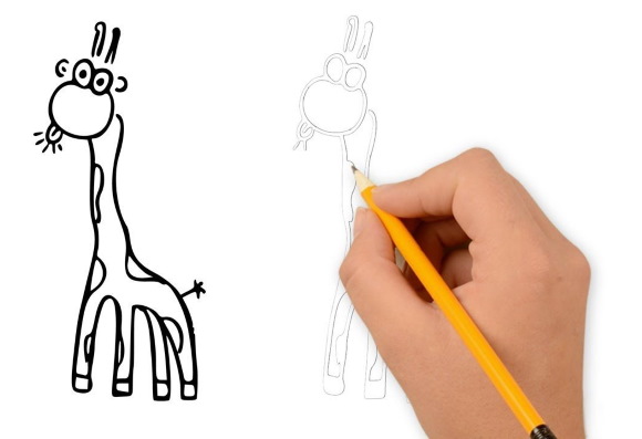 Coole Bleistiftzeichnungen zum Nachmachen zum Thema Liebe, Tiere im Kunststil für Anfänger