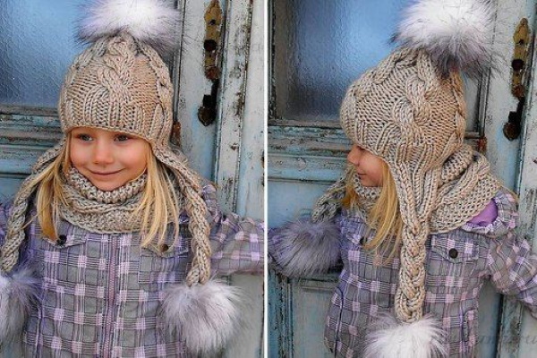 Hüte mit Arans. Strickmuster und Beschreibungen, Damenmodelle, Fotos