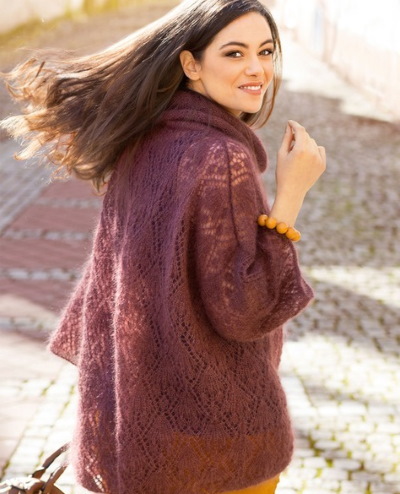 Durchbrochenes Stricken. Schemata und Beschreibungen, modische Modelle für Frauen, Kinder