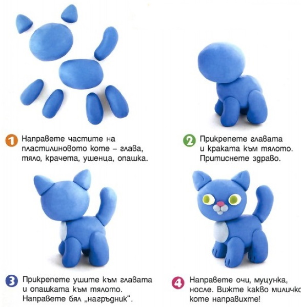 Schönes DIY-Bastelprojekt aus Plastilin Schritt für Schritt für Erwachsene