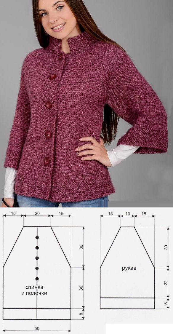 Maschinenstricken für Anfänger. Modelle mit Beschreibungen, Schnittmustern für Damen, Kinder