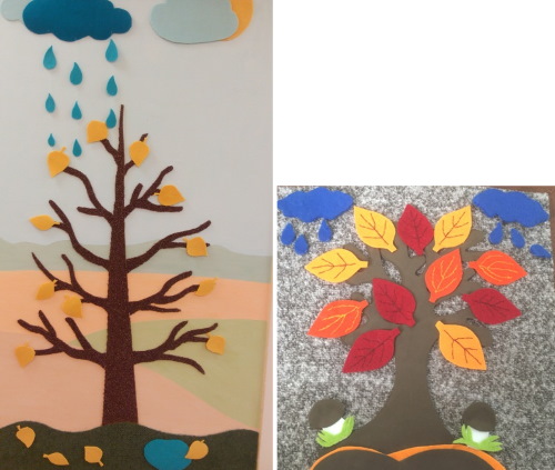 Basteln für den Kindergarten Herbstfantasie aus Naturmaterialien, Gemüse, Kastanien, Zapfen