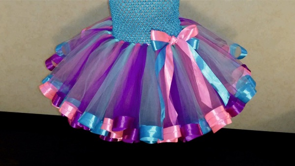 Tutu-Rock für Mädchen von 1-3, 5-6-7 Jahren aus Tüll. Meisterkurs zum Selbernähen