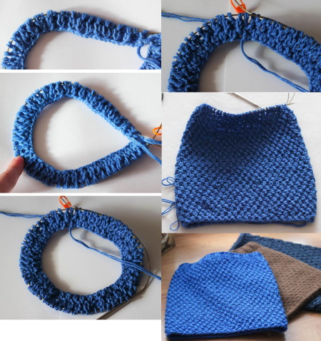 Gestrickter Rundschal. Muster mit Beschreibungen zum Stricken für Kinder und Erwachsene