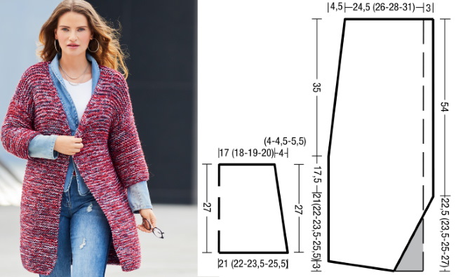 Strickjacken-Stricknadeln. Schemata und Beschreibung für Frauen. Neuheiten, Stricken für Anfänger
