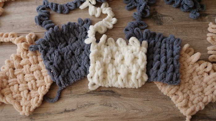Decke aus Alize Baby Softy-Garn, gestrickt. Schritt-für-Schritt-Anleitungen, Diagramme, Muster