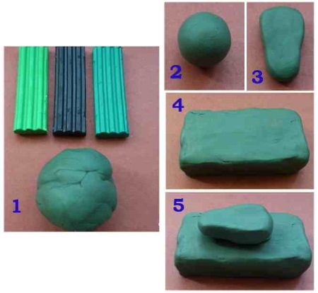 Basteln aus Plastilin 2-3-4 Klasse Schritt für Schritt nach Technologie