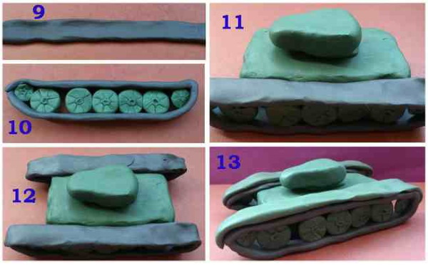 Basteln aus Plastilin 2-3-4 Klasse Schritt für Schritt nach Technologie