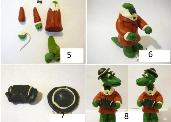 Basteln aus Plastilin 2-3-4 Klasse Schritt für Schritt nach Technologie