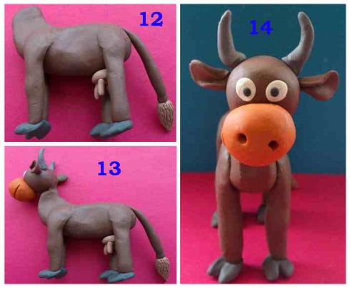 Basteln aus Plastilin 2-3-4 Klasse Schritt für Schritt nach Technologie