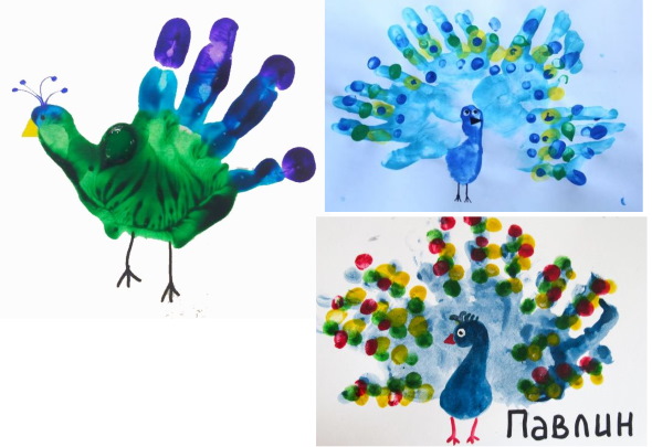 Handzeichnungen für Kinder, Fingerzeichnungen im Kindergarten