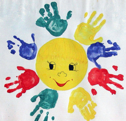 Handzeichnungen für Kinder, Fingerzeichnungen im Kindergarten