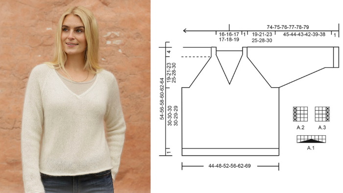 Gestrickter Mohairpullover. Schemata und Beschreibungen, neue Modelle für Frauen, Mädchen, Männer, Teenager