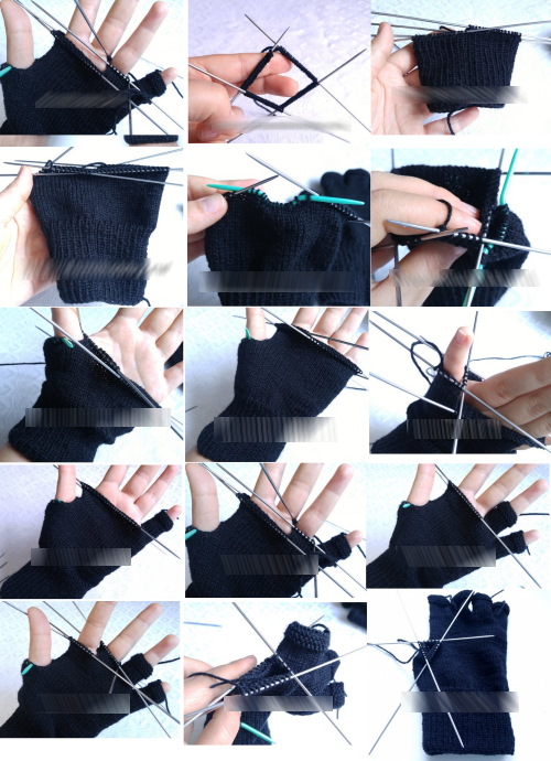 Stricken Sie Handschuhe mit Stricknadeln. Schemata und Beschreibung für Anfänger