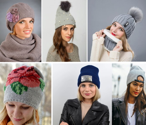 Strickmützen 2024. Modetrends, neue Modelle für Damen