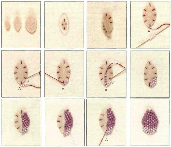 Perlenstickerei für Anfänger: Schritt-für-Schritt-Anleitung für Symbole, Kleidung, Gemälde. Fotos, Diagramme