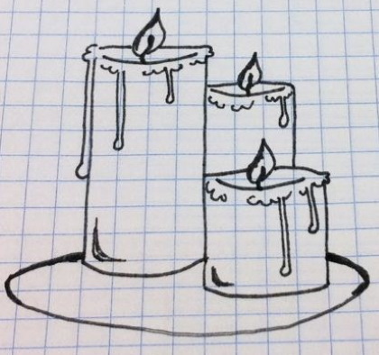 Einfache, schöne Zeichnungen mit schwarzem Stift für Anfänger