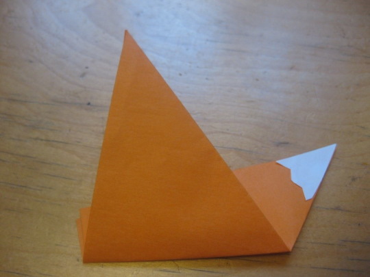 Anwendungsfuchs aus geometrischen Formen für Kinder, Anfänger. Vorlagen