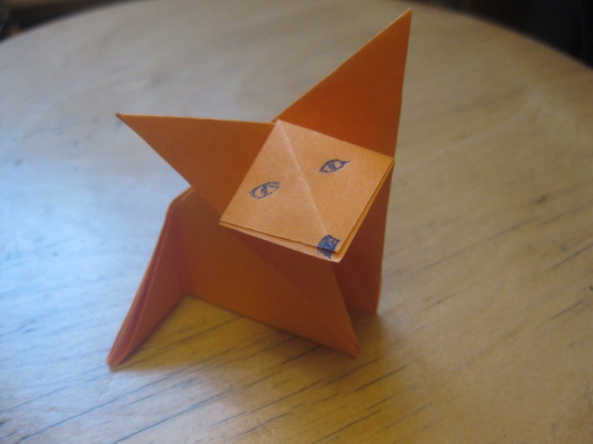Anwendungsfuchs aus geometrischen Formen für Kinder, Anfänger. Vorlagen