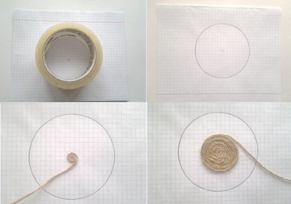 Jutefiligran. Zeichnungen für Produkte, Muster, Schablonen, Ideen, Meisterkurse, Skizzen